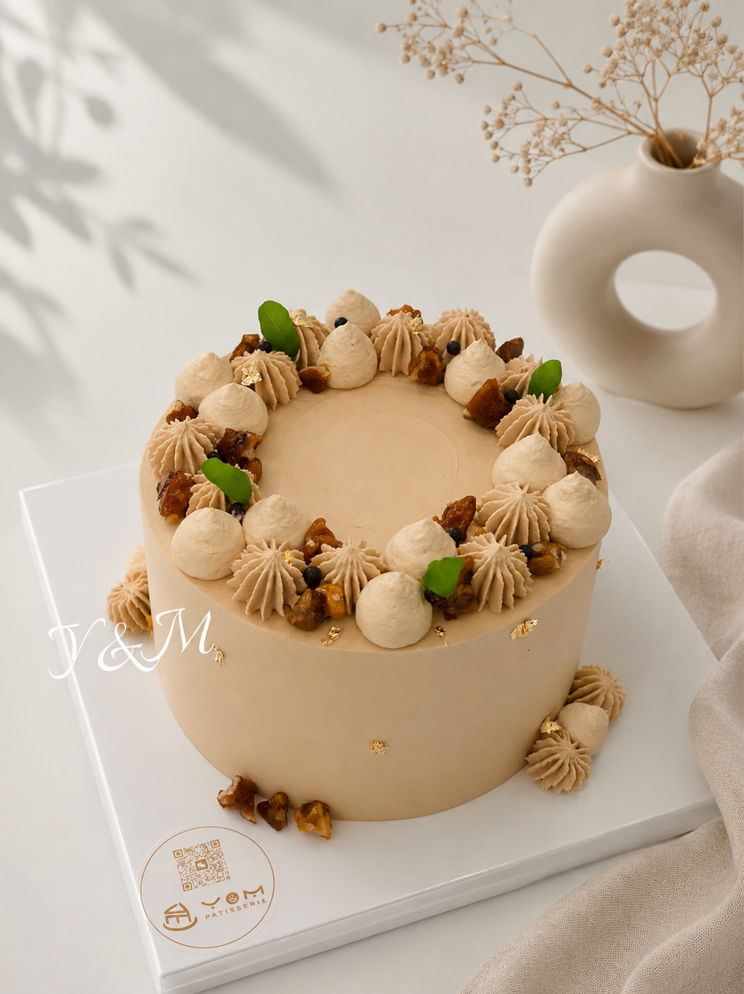 Coffee& Caramel Walnut Cake咖啡焦糖核桃蛋糕